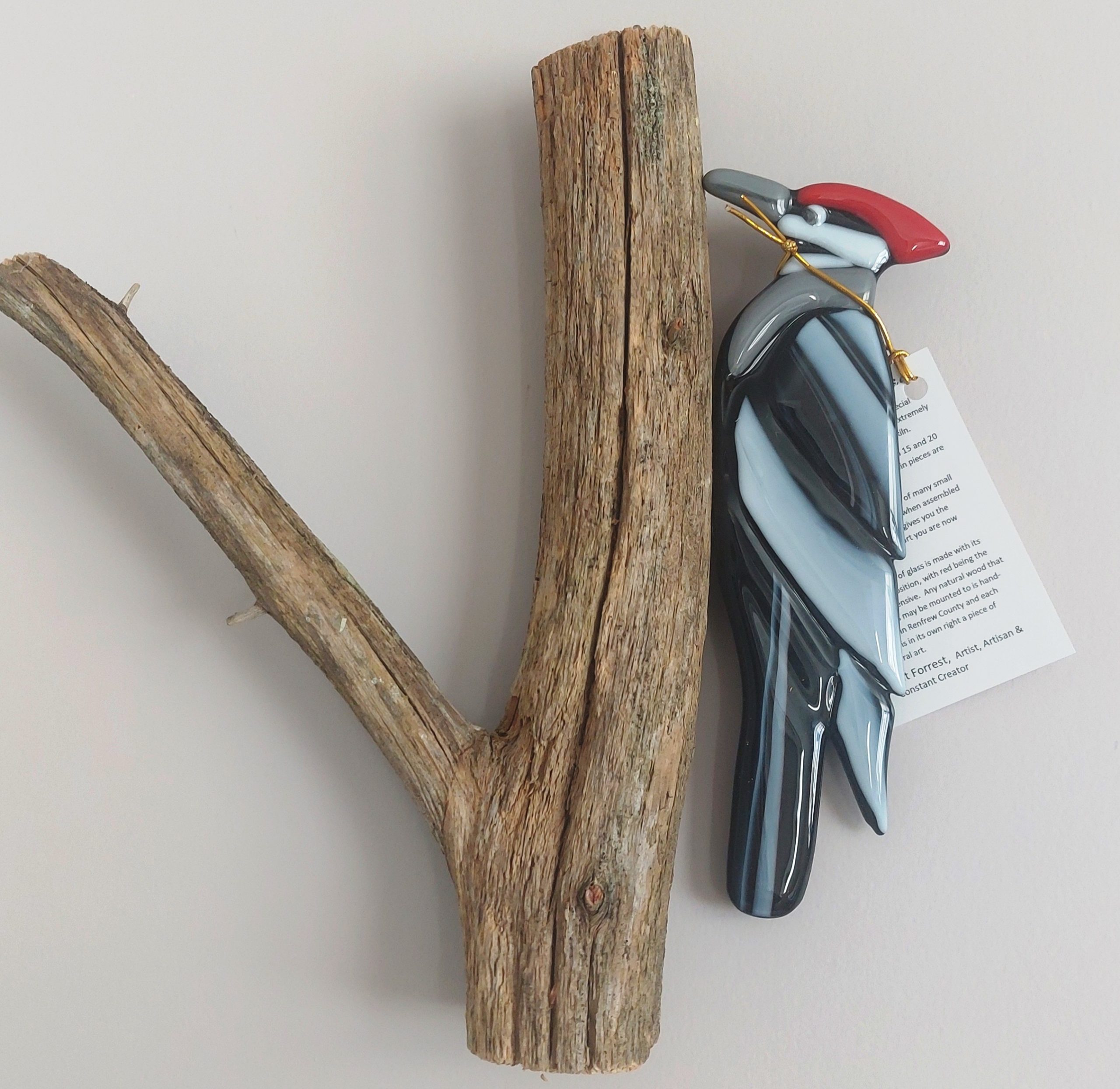 Woodpecker on Wood Branch – $99